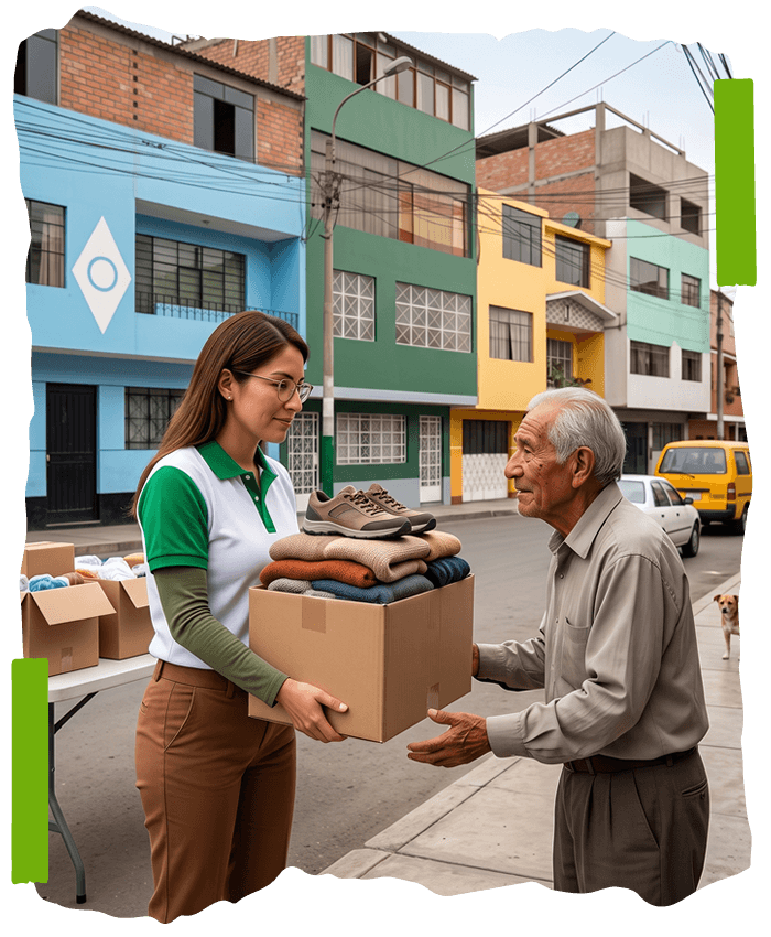Beneficiados del programa de reciclaje